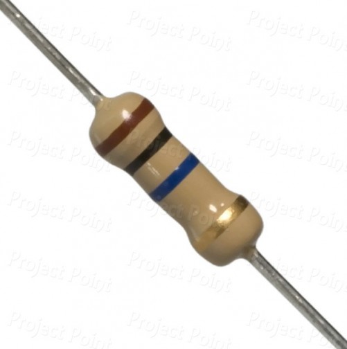 10M Ohm 0.5W Carbon Film Resistor 5% - Medium Quality (Min Order Quantity 1 pc for this Product)