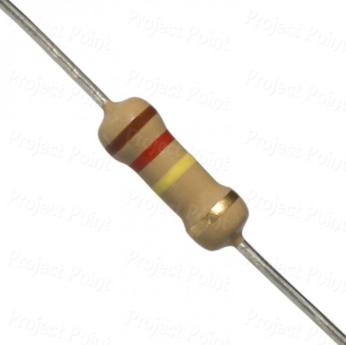 120K Ohm 0.5W Carbon Film Resistor 5% - Medium Quality (Min Order Quantity 1 pc for this Product)