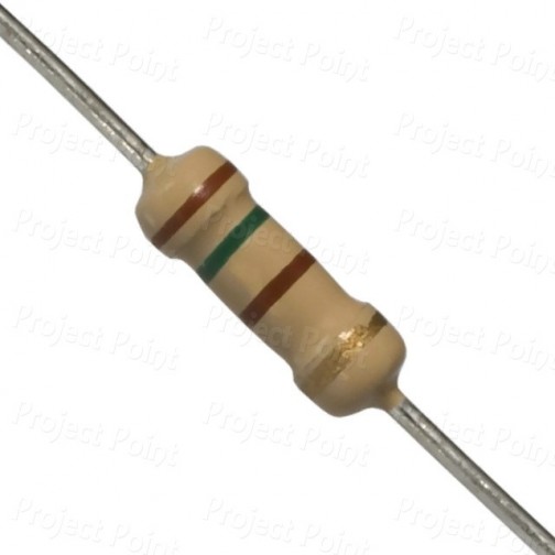 150 Ohm 0.5W Carbon Film Resistor 5% - High Quality (Min Order Quantity 1 pc for this Product)