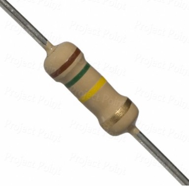 150K Ohm 0.5W Carbon Film Resistor 5% - High Quality (Min Order Quantity 1pc for this Product)