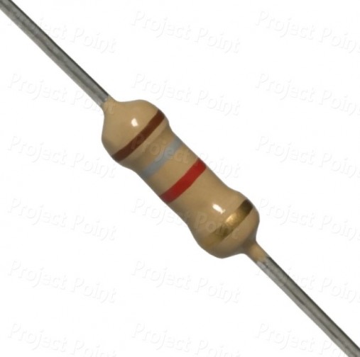 1.8K Ohm 0.5W Carbon Film Resistor 5% - Medium Quality (Min Order Quantity 1 pc for this Product)