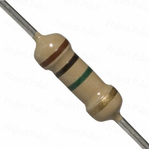 1M Ohm 0.5W Carbon Film Resistor 5% - High Quality (Min Order Quantity 1 pc for this Product)