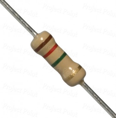 1.2M Ohm 0.5W Carbon Film Resistor 5% - High Quality (Min Order Quantity 1pc for this Product)