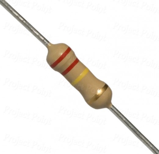 220K Ohm 0.5W Carbon Film Resistor 5% - High Quality (Min Order Quantity 1 pc for this Product)