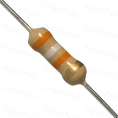 39K Ohm 0.5W Carbon Film Resistor 5% - High Quality (Min Order Quantity 1 pc for this Product)