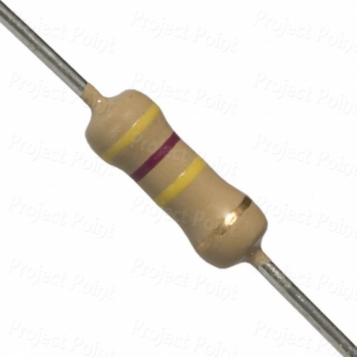 470K Ohm 0.5W Carbon Film Resistor 5% - High Quality (Min Order Quantity 1 pc for this Product)