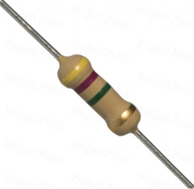 4.7M Ohm 0.5W Carbon Film Resistor 5% - High Quality (Min Order Quantity 1pc for this Product)