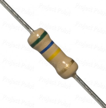 560K Ohm 0.5W Carbon Film Resistor 5% - High Quality (Min Order Quantity 1pc for this Product)