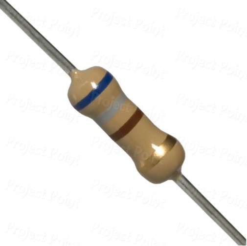 680 Ohm 0.5W Carbon Film Resistor 5% - High Quality (Min Order Quantity 1 pc for this Product)