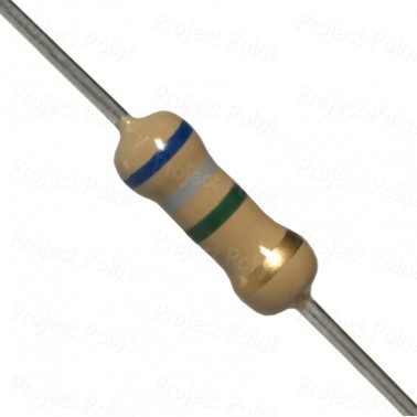 6.8M Ohm 0.5W Carbon Film Resistor 5% - Medium Quality (Min Order Quantity 1pc for this Product)