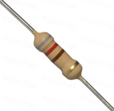 820 Ohm 0.5W Carbon Film Resistor 5% - Medium Quality (Min Order Quantity 1 pc for this Product)