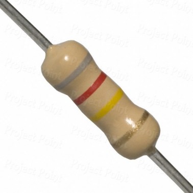 820K Ohm 1W Carbon Film Resistor 5% - High Quality (Min Order Quantity 1pc for this Product)