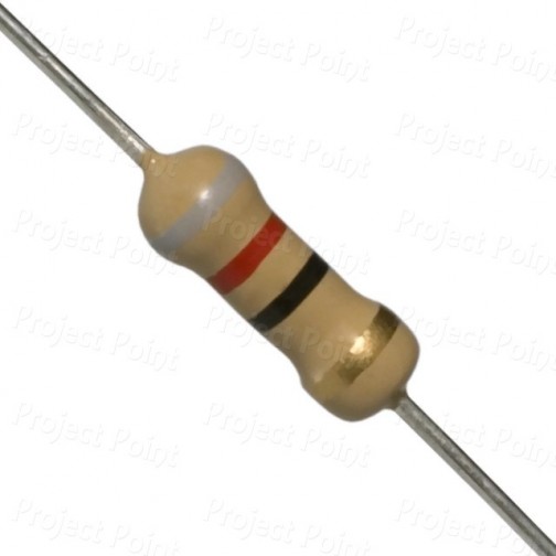 82 Ohm 0.5W Carbon Film Resistor 5% - High Quality (Min Order Quantity 1 pc for this Product)