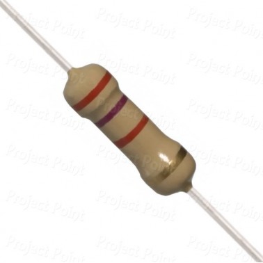 2.7K Ohm 0.5W Carbon Film Resistor 5% - High Quality (Min Order Quantity 1pc for this Product)