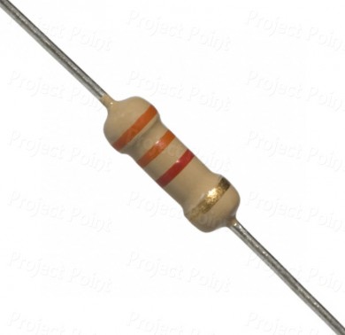 3.3K Ohm 0.5W Carbon Film Resistor 5% - High Quality (Min Order Quantity 1pc for this Product)