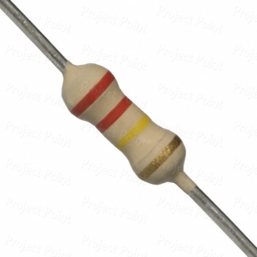 220K Ohm 0.25W Carbon Film Resistor 5% - High Quality (Min Order Quantity 1 pc for this Product)