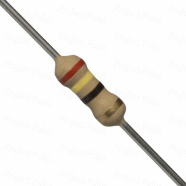 24 Ohm 0.25W Carbon Film Resistor 5% - High Quality (Min Order Quantity 1pc for this Product)