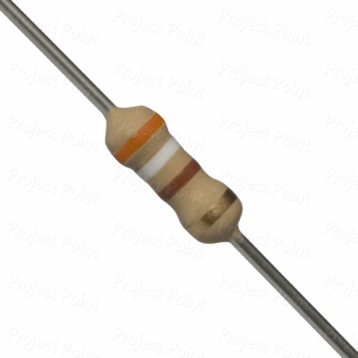 390 Ohm 0.25W Carbon Film Resistor 5% - Medium Quality (Min Order Quantity 1 pc for this Product)