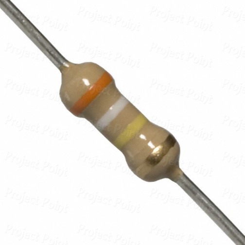 390K Ohm 0.25W Carbon Film Resistor 5% - High Quality (Min Order Quantity 1 pc for this Product)