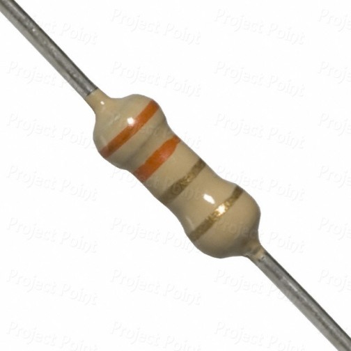 3.3 Ohm 0.25W Carbon Film Resistor 5% - Medium Quality (Min Order Quantity 1 pc for this Product)