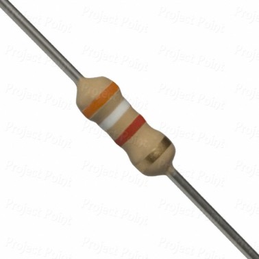 3.9K Ohm 0.25W Carbon Film Resistor 5% - High Quality (Min Order Quantity 1pc for this Product)