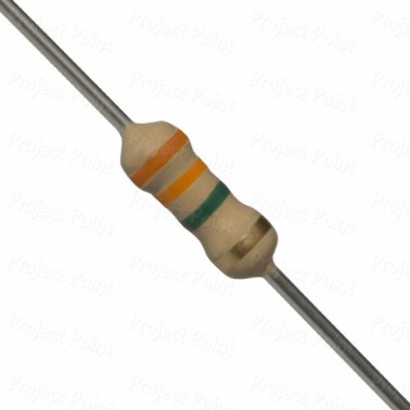 3.3M Ohm 0.25W Carbon Film Resistor 5% - Medium Quality (Min Order Quantity 1pc for this Product)