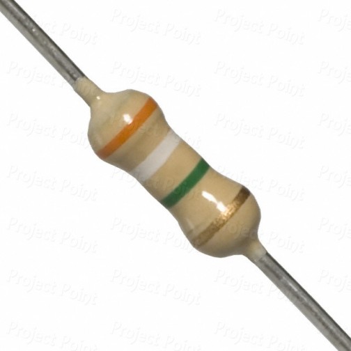 3.9M Ohm 0.25W Carbon Film Resistor 5% - High Quality (Min Order Quantity 1 pc for this Product)