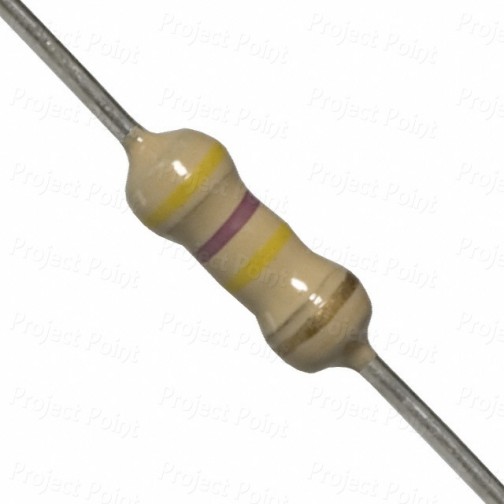 470K Ohm 0.25W Carbon Film Resistor 5% - High Quality (Min Order Quantity 1 pc for this Product)