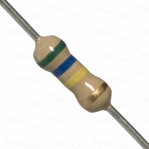 560K Ohm 0.25W Carbon Film Resistor 5% - High Quality (Min Order Quantity 1 pc for this Product)