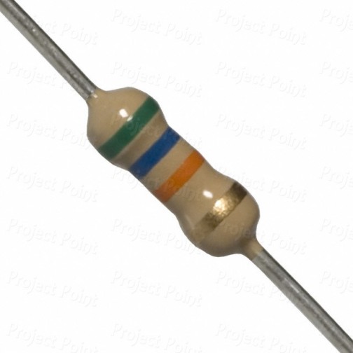 56K Ohm 0.25W Carbon Film Resistor 5% - High Quality (Min Order Quantity 1 pc for this Product)