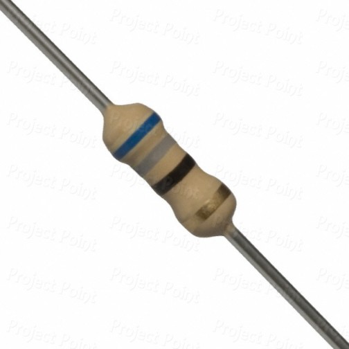 68 Ohm 0.25W Carbon Film Resistor 5% - Medium Quality (Min Order Quantity 1 pc for this Product)