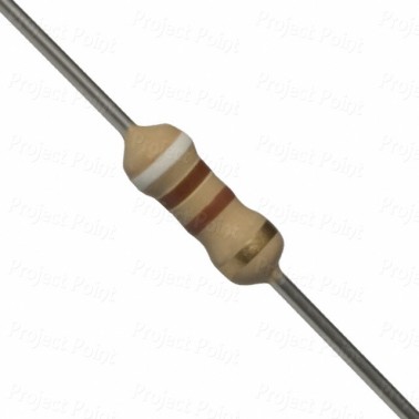 910 Ohm 0.25W Carbon Film Resistor 5% - Medium Quality (Min Order Quantity 1pc for this Product)