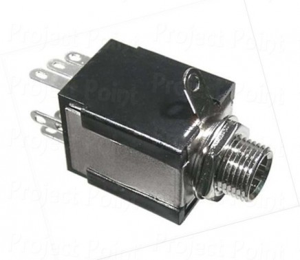 6.35mm Stereo Enclosed Switched Socket (Min Order Quantity 1pc for this Product)