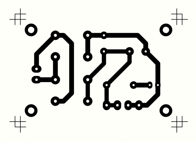 2A Full Wave Bridge Rectifier Power Supply PCB Print-out on Toner Paper (Min Order Quantity 1 pc for this Product)