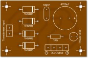 Legend Printed Components Layout (Min Order Quantity 100pcs for this type PCB)