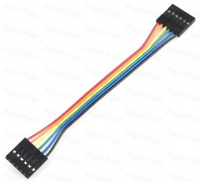 6-Pin Ribbon Cable Female to Female Jumper Wires - 18Cm (Min Order Quantity 1pc for this Product)