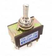 Double Pole Center-Off Heavy Duty Toggle Switch - 6A