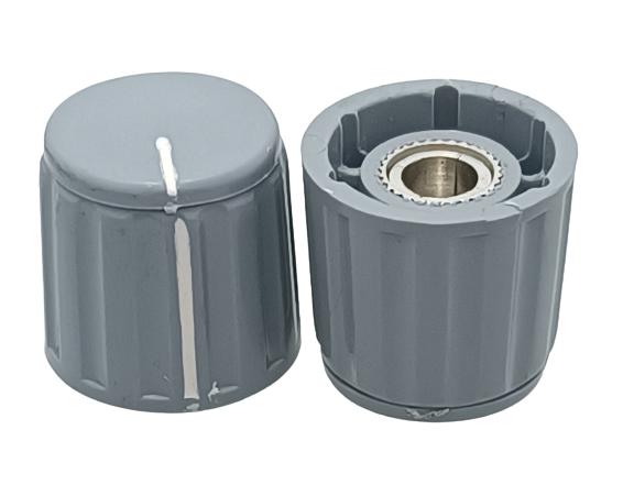 21mm Gray Collet Knob for 6.3mm Shaft Potentiometer (Min Order Quantity 1 pc for this Product)