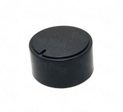 33mm Black Plastic Knob for D-Type Shaft - Low Profile