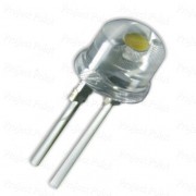 8mm 2-Pin Multicolor Flashing RGB LED Clear Lens