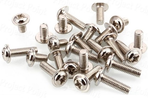 M3 Phillips Round Pan Washer Head Machine Screw - 4mm (Min Order Quantity 1pc for this Product)