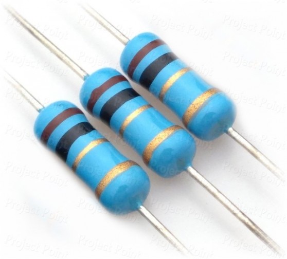 1 Ohm Metal Film Resistor 1W - 5% (Min Order Quantity 1 pc for this Product)