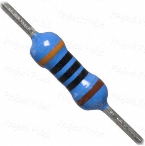 300 Ohm 0.25W Metal Film Resistor 1% - Low Quality (Min Order Quantity 1 pc for this Product)