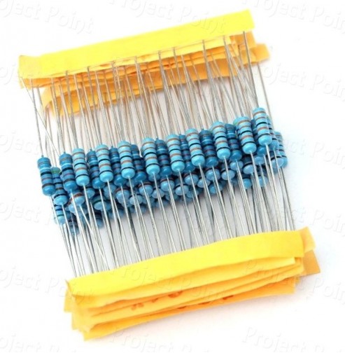 2.2K Ohm 0.5W Metal Film Resistor 1% - Medium Quality (Min Order Quantity 1 pc for this Product)