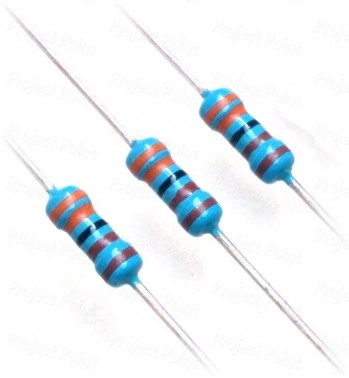 3.3K Ohm 0.25W Metal Film Resistor 1% - Low Quality (Min Order Quantity 1pc for this Product)