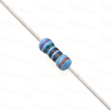 750 Ohm 0.25W Metal Film Resistor 1% - Low Quality (Min Order Quantity 1pc for this Product)