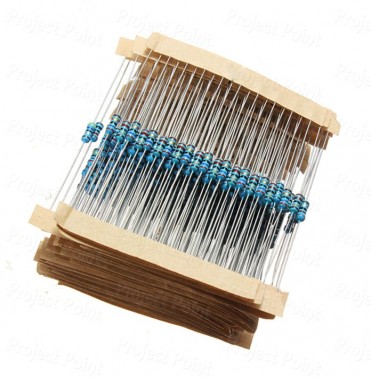 Resistors Pack - 61 Values Assorted - Metal Film Resistor 1% 0.25W - 610 Pcs (Min Order Quantity 1pc for this Product)