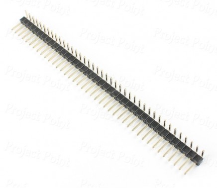 40 Pin Male Single Row Right Angle Pin Header - Berg Strip (Min Order Quantity 1pc for this Product)