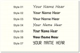 Available Text Style for Your Name Printing on PCB