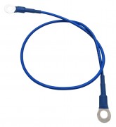 Jumper Cable - 6mm Ring Type Lug to Lug Terminals - 18A 35cm Blue